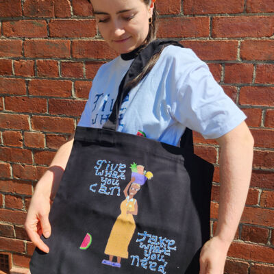 Tanaka X Olana tote- black Thumbnail