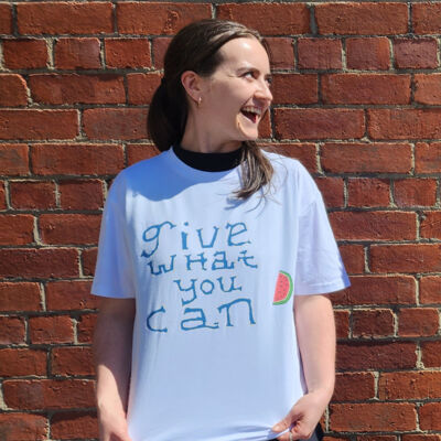 Tanaka X Olana tee- white Thumbnail