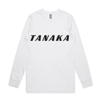 Tanaka long sleeve tee- white Thumbnail